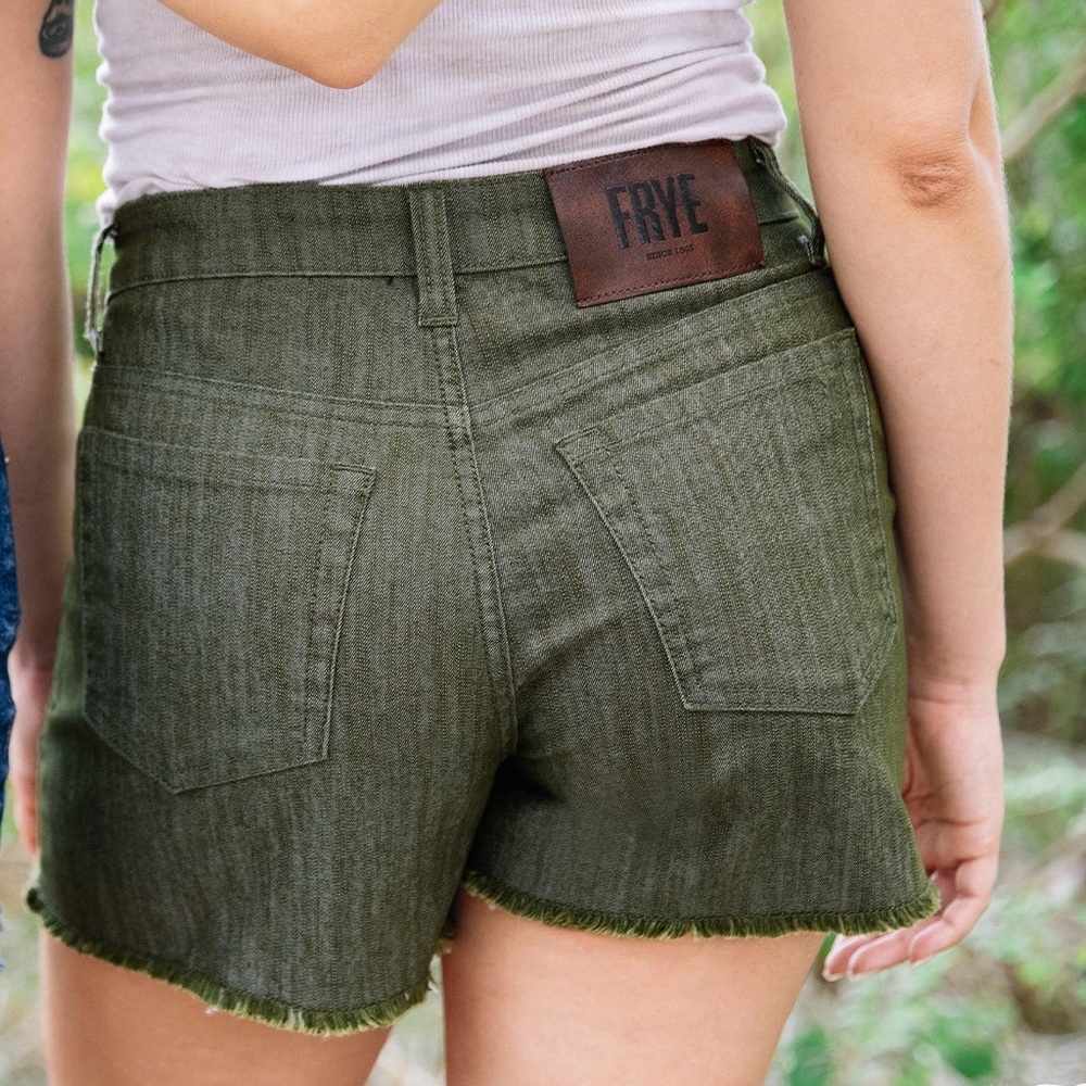 Frye Women's Green Jean Shorts